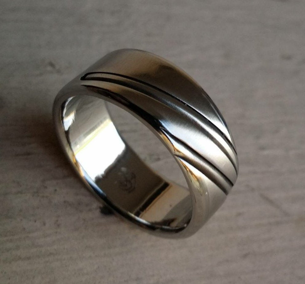 20 &quot;DAPPER&quot; handmade stainless steel ring (not casted)