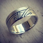 24 &quot;WADE&quot; handmade stainless steel ring (not casted) hypoallergenic mens rings wedding band mens jewelry