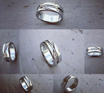 Unisex stainless ring, handmade ring hypoallergenic wedding band