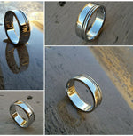 09 &quot;EQUIPOISE&quot; handmade stainless steel ring (not casted) hypoallergenic wedding band mens rings