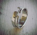 16 &quot;TETRIS&quot; handmade stainless steel ring (not casted)