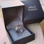 06 &quot;AMOUR&quot; handmade stainless steel ring (not casted) cross ring, calvary