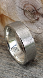8mm damascus steel ring Gold & Stainless Damascus