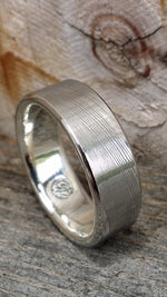 8mm damascus steel ring Gold & Stainless Damascus